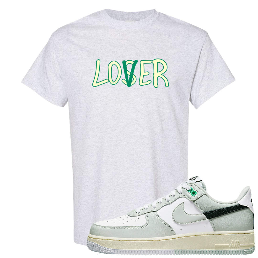 Split Grey White Black Low 1s T Shirt | Lover, Ash