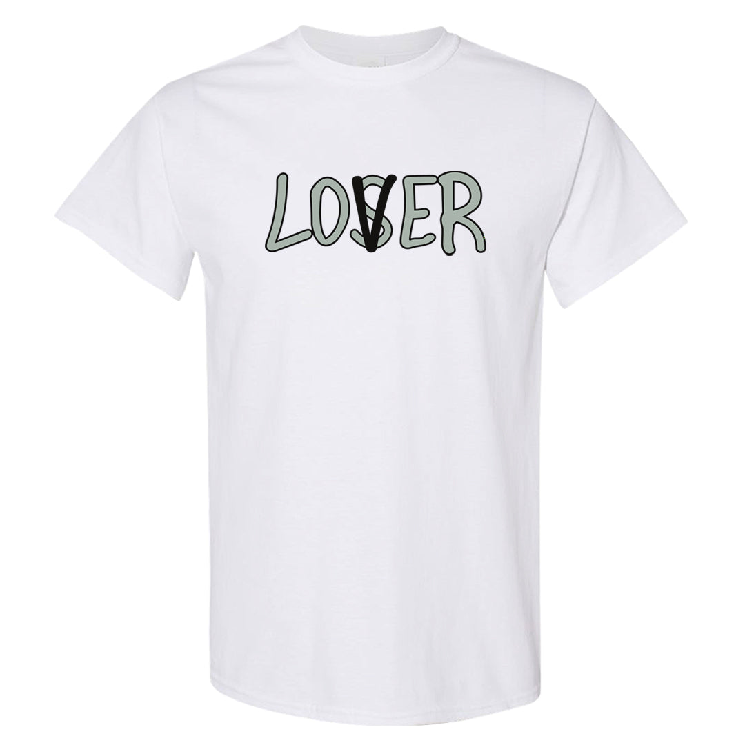 Split Grey White Black Low 1s T Shirt | Lover, White