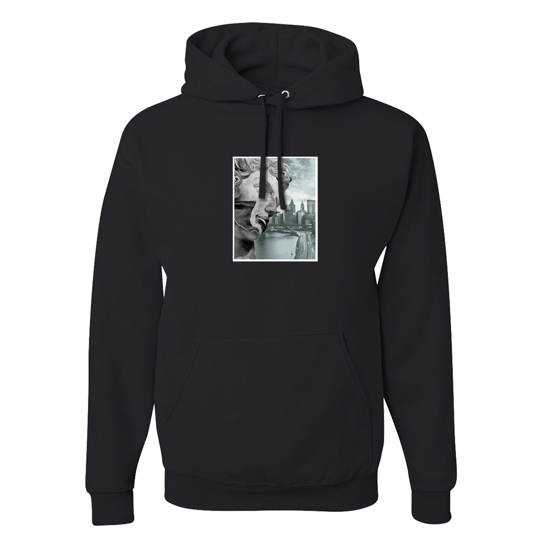 Split Grey White Black Low 1s Hoodie | Miguel, Black