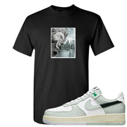 Split Grey White Black Low 1s T Shirt | Miguel, Black