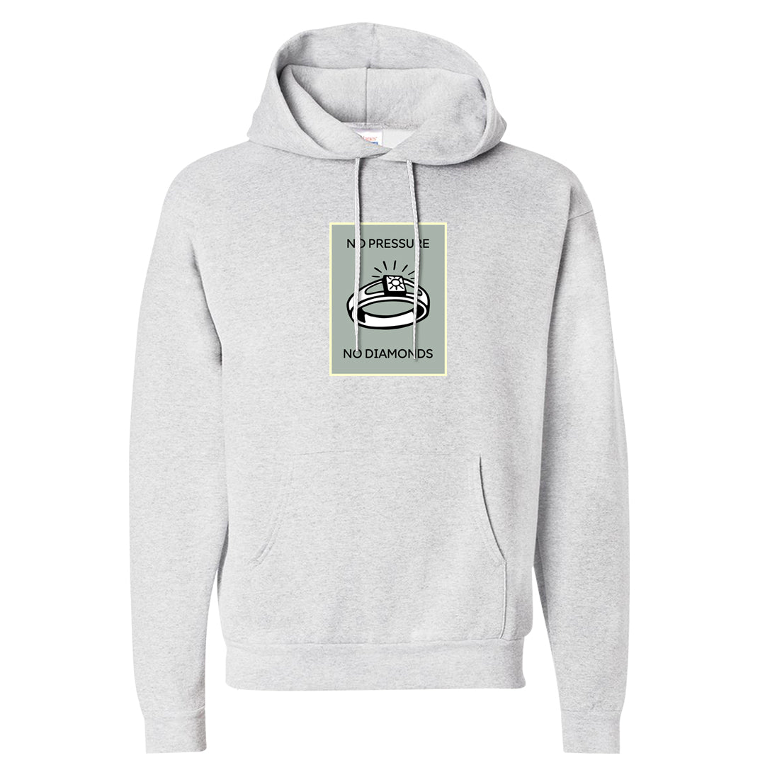 Split Grey White Black Low 1s Hoodie | No Pressure No Diamond, Ash