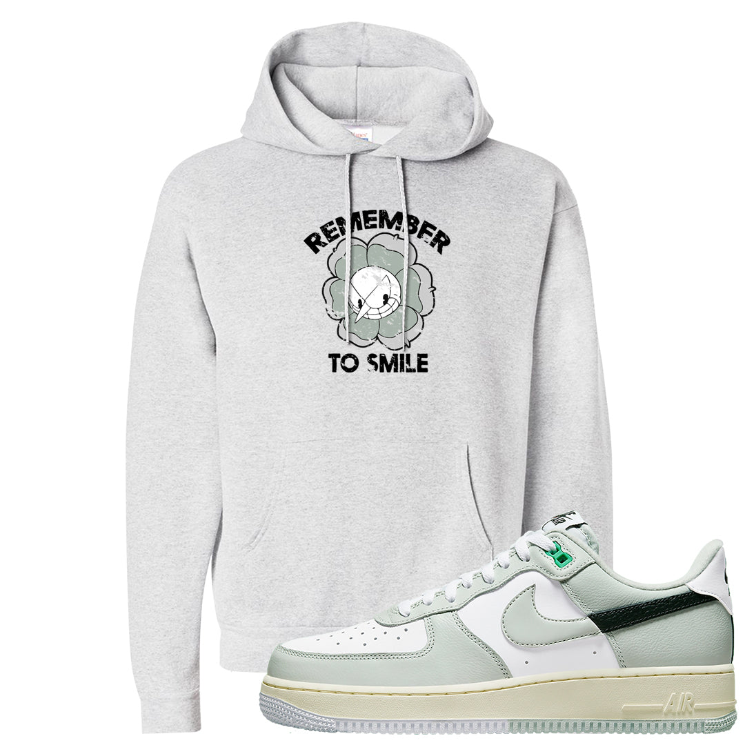 Split Grey White Black Low 1s Hoodie | Remember To Smile, Ash