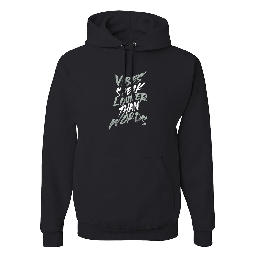 Split Grey White Black Low 1s Hoodie | Vibes Speak Louder Than Words, Black