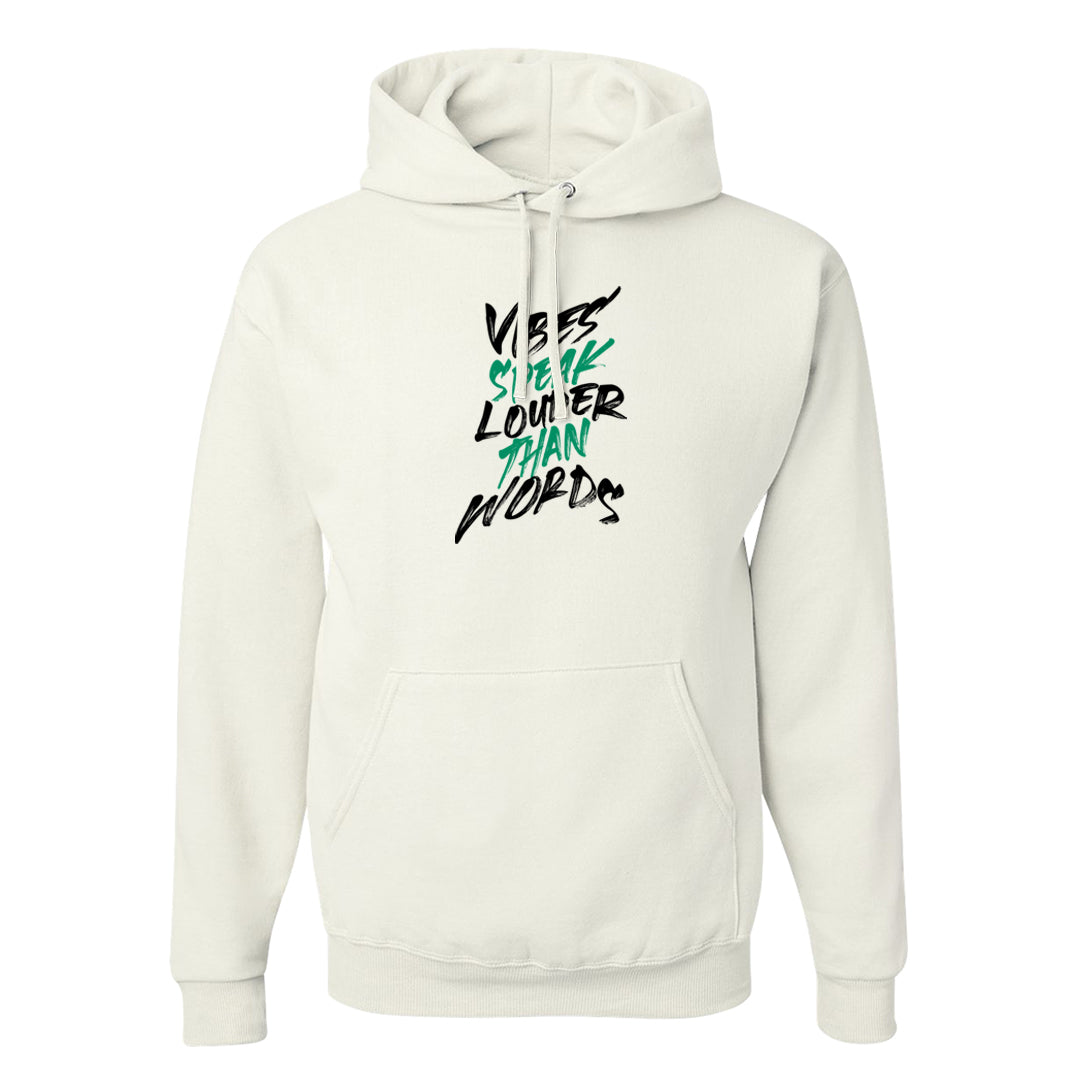 Split Grey White Black Low 1s Hoodie | Vibes Speak Louder Than Words, White