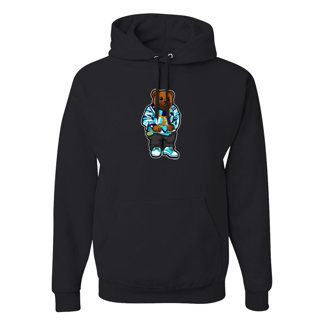 Split Light Photo Blue Low 1s Hoodie | Sweater Bear, Black