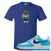 Split Light Photo Blue Low 1s T Shirt | Sweater Bear, Deep Royal