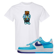 Split Light Photo Blue Low 1s T Shirt | Sweater Bear, White