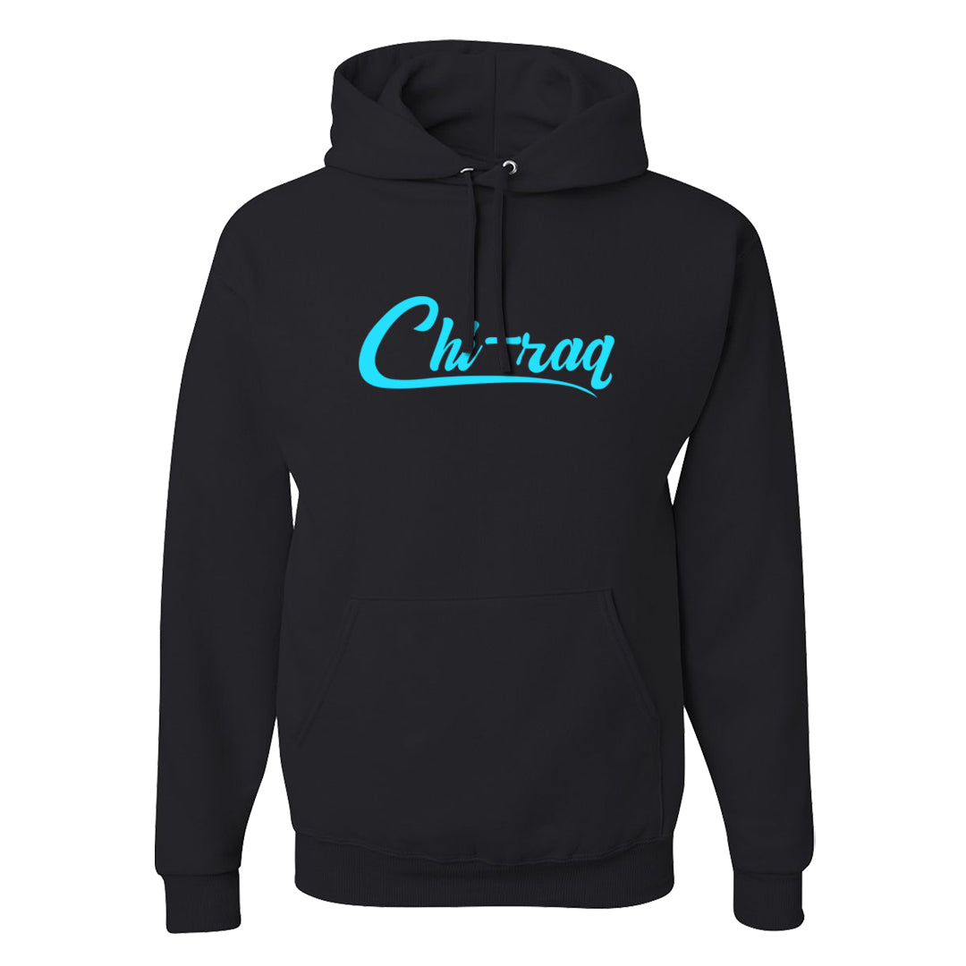 Split Light Photo Blue Low 1s Hoodie | Chiraq, Black