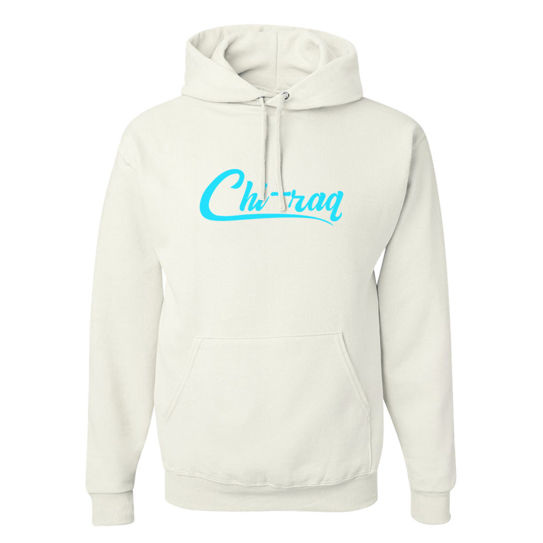 Split Light Photo Blue Low 1s Hoodie | Chiraq, White