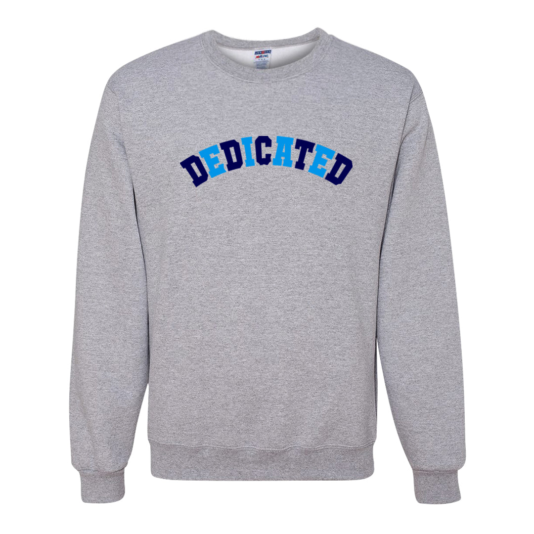 Split Light Photo Blue Low 1s Crewneck Sweatshirt | Dedicated, Ash