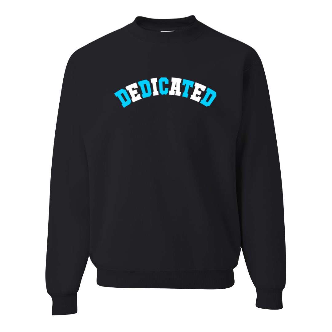 Split Light Photo Blue Low 1s Crewneck Sweatshirt | Dedicated, Black