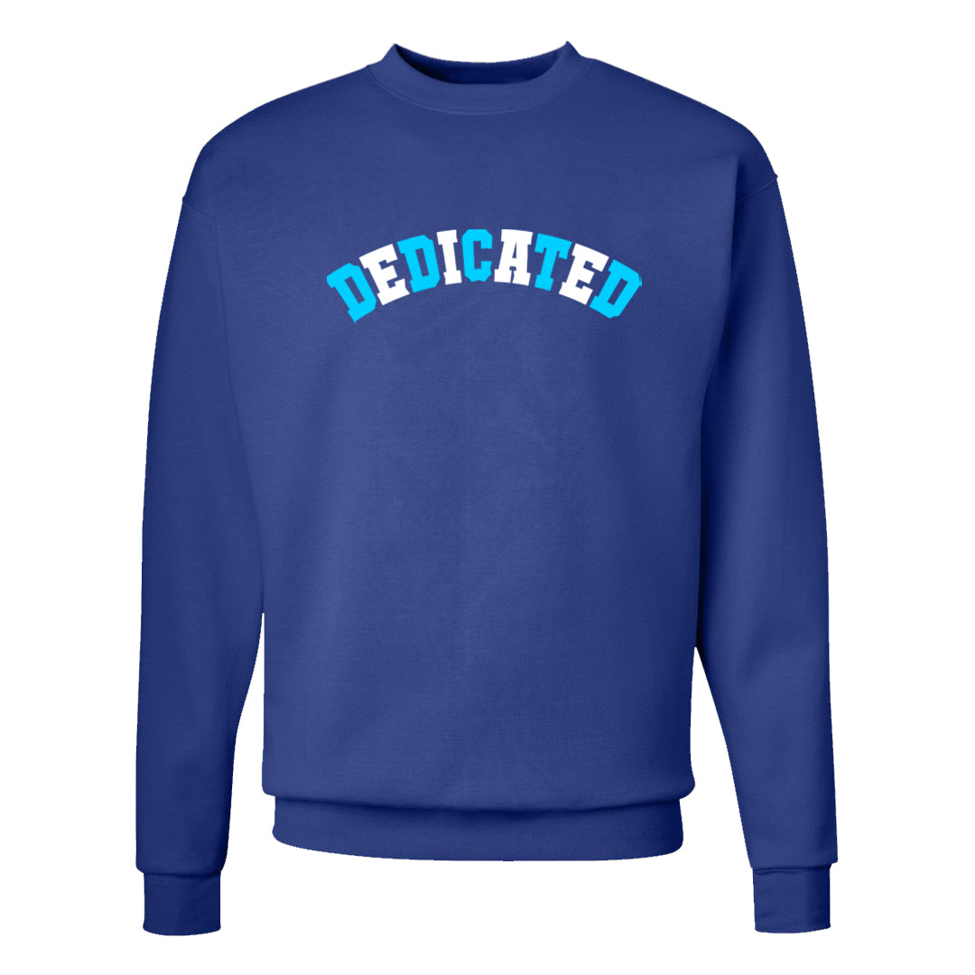 Split Light Photo Blue Low 1s Crewneck Sweatshirt | Dedicated, Deep Royal