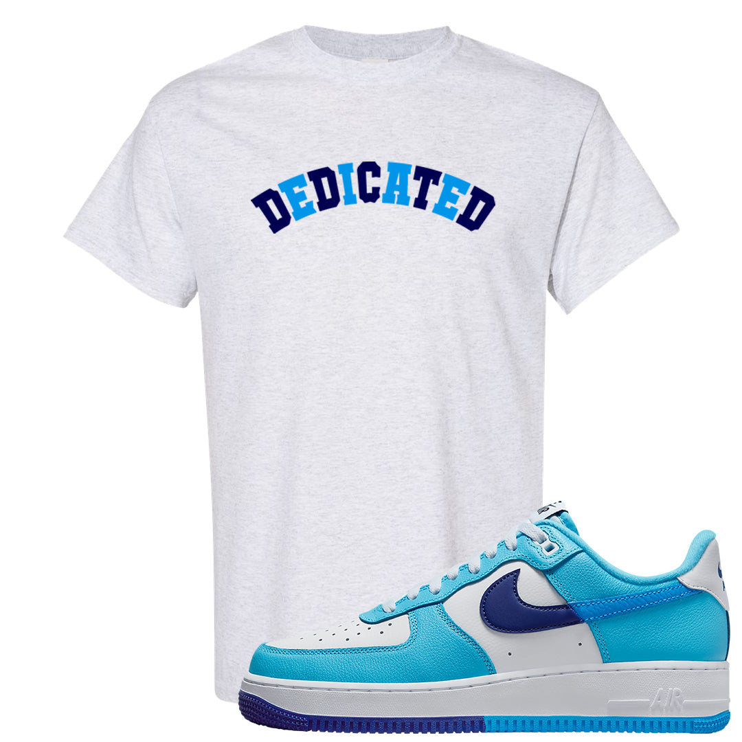 Split Light Photo Blue Low 1s T Shirt | Dedicated, Ash