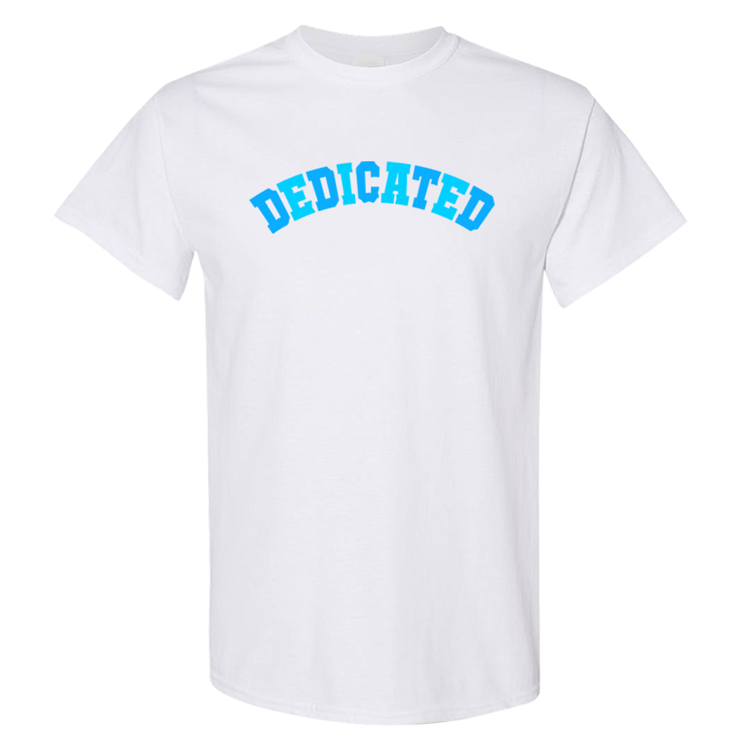 Split Light Photo Blue Low 1s T Shirt | Dedicated, White