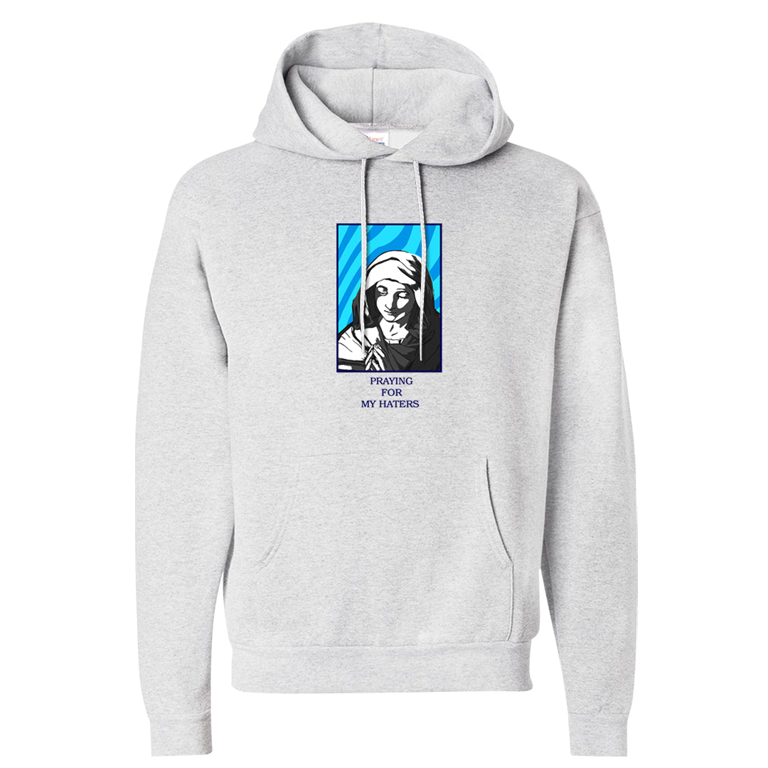 Split Light Photo Blue Low 1s Hoodie | God Told Me, Ash