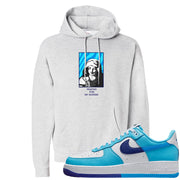 Split Light Photo Blue Low 1s Hoodie | God Told Me, Ash