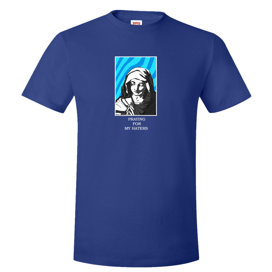 Split Light Photo Blue Low 1s T Shirt | God Told Me, Deep Royal