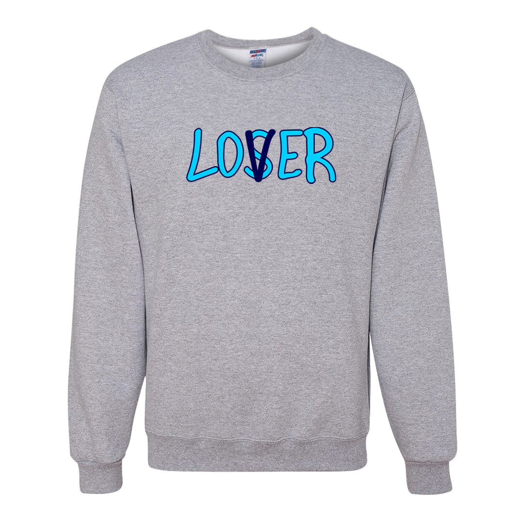 Split Light Photo Blue Low 1s Crewneck Sweatshirt | Lover, Ash