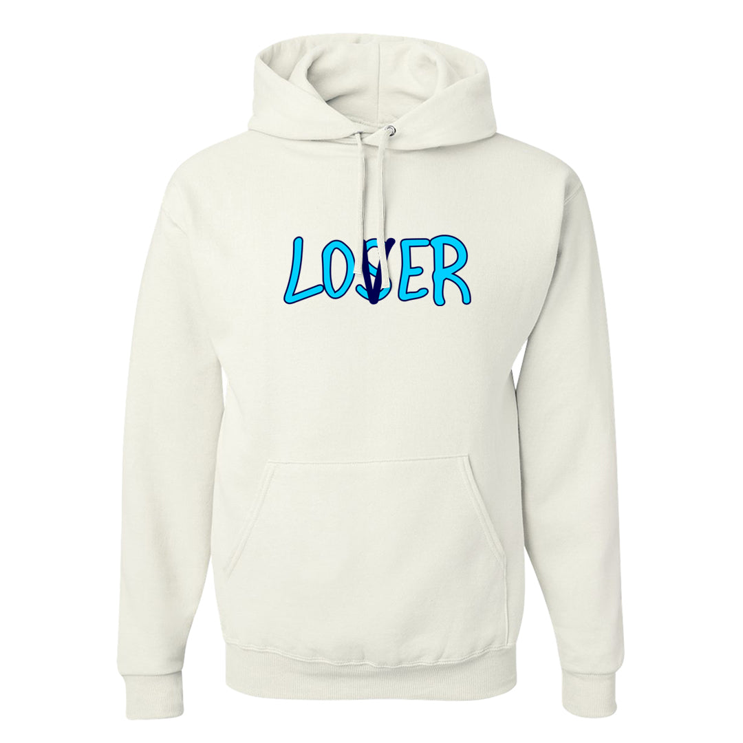 Split Light Photo Blue Low 1s Hoodie | Lover, White