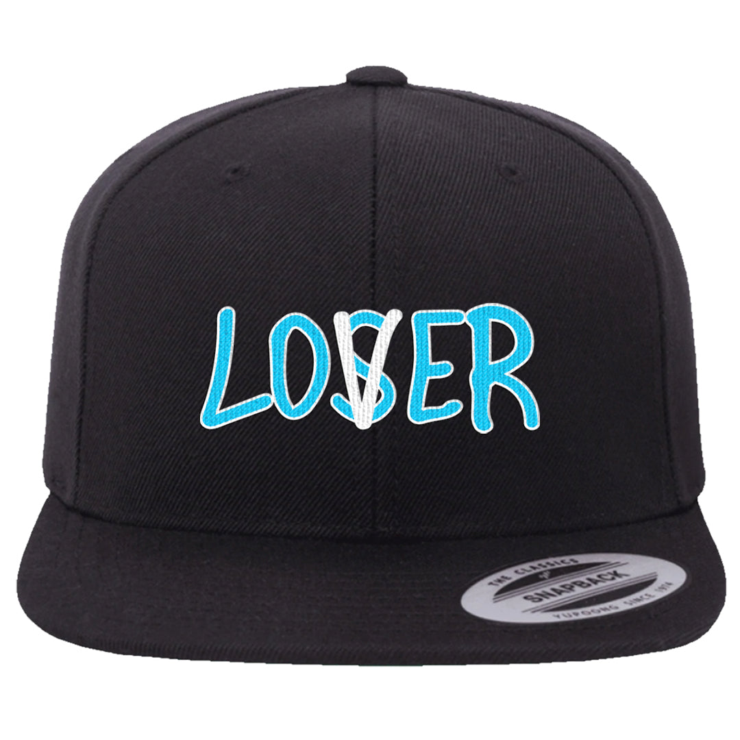 Split Light Photo Blue Low 1s Snapback Hat | Lover, Black