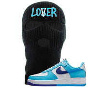 Split Light Photo Blue Low 1s Ski Mask | Lover, Black