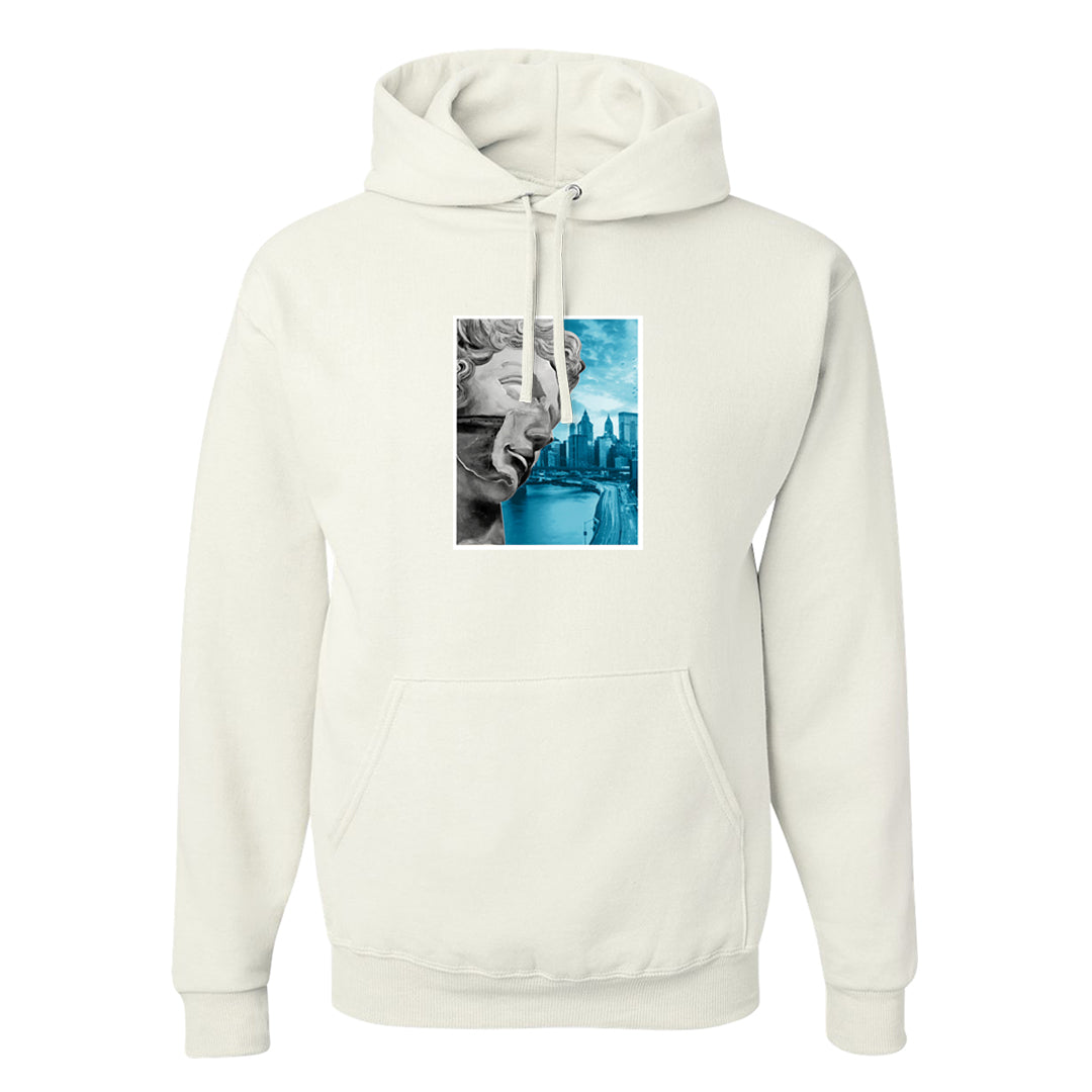 Split Light Photo Blue Low 1s Hoodie | Miguel, White