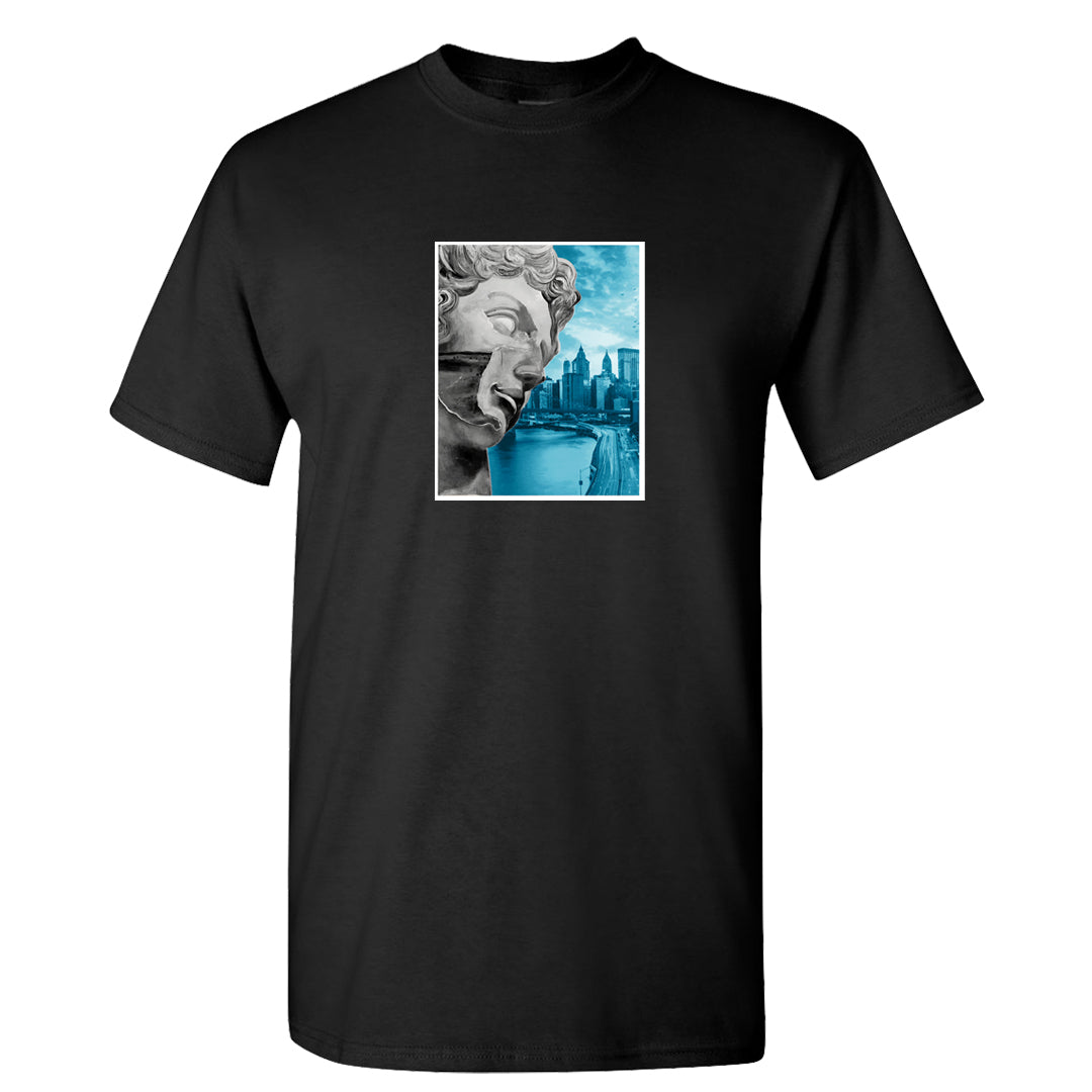 Split Light Photo Blue Low 1s T Shirt | Miguel, Black