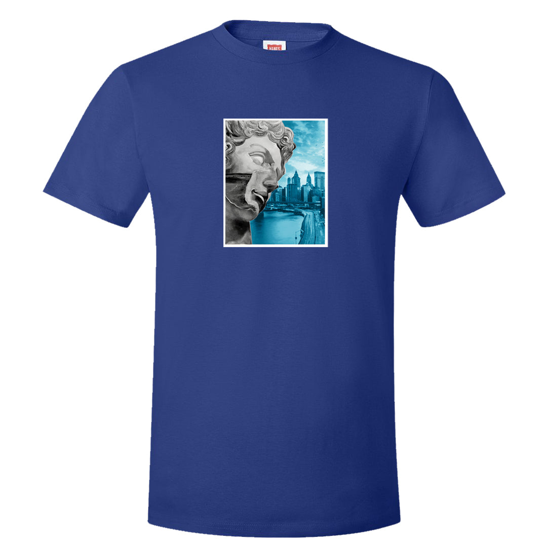 Split Light Photo Blue Low 1s T Shirt | Miguel, Deep Royal