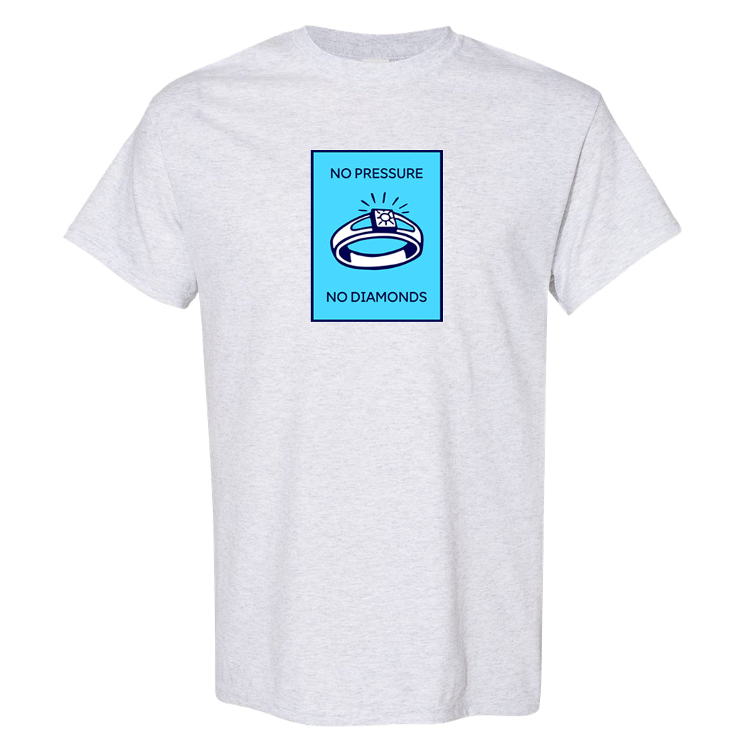 Split Light Photo Blue Low 1s T Shirt | No Pressure No Diamond, Ash