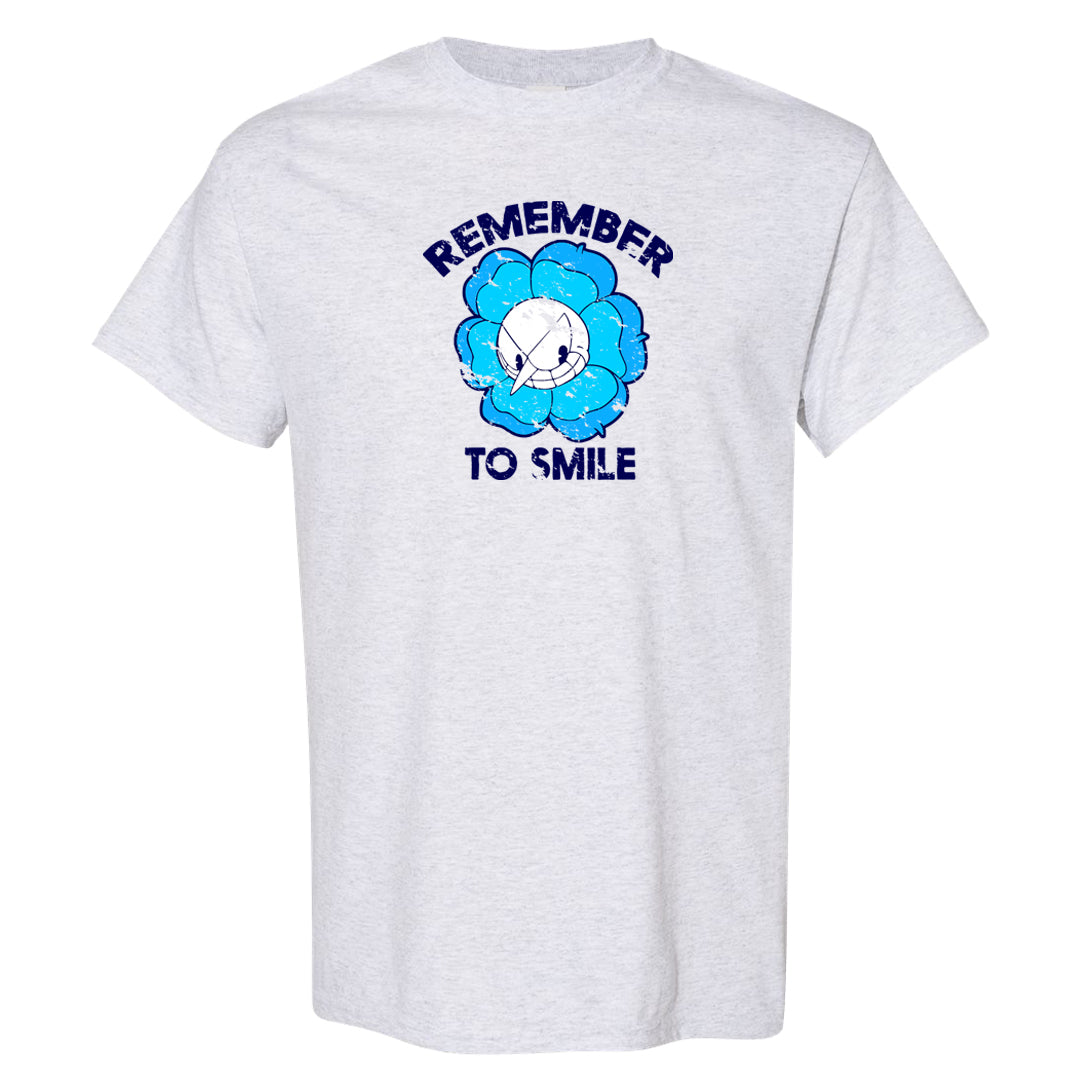 Split Light Photo Blue Low 1s T Shirt | Remember To Smile, Ash