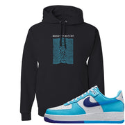 Split Light Photo Blue Low 1s Hoodie | Vibes Japan, Black