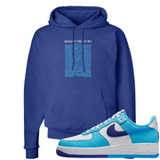 Split Light Photo Blue Low 1s Hoodie | Vibes Japan, Deep Royal