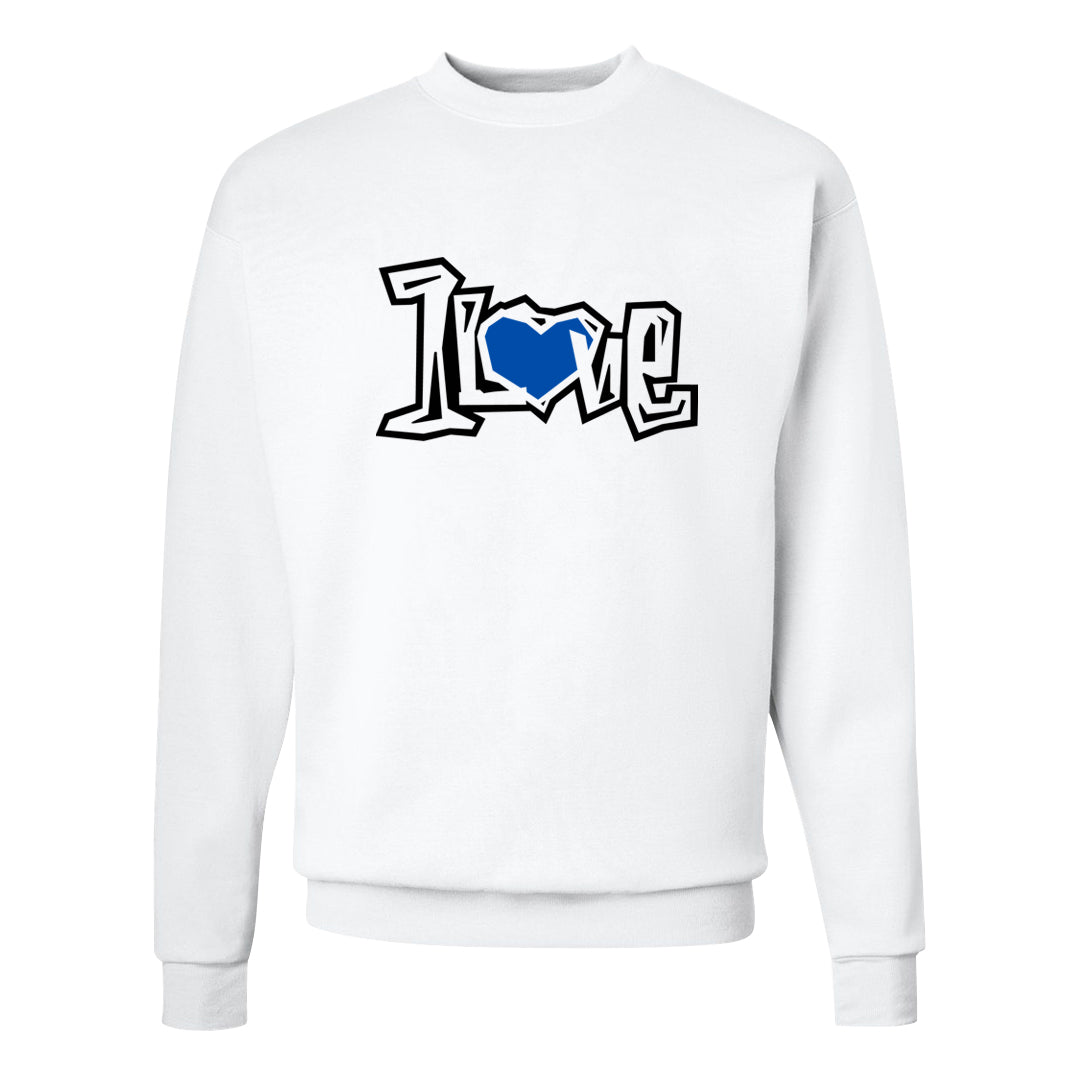 Tinaj Low AF 1s Crewneck Sweatshirt | 1 Love, White