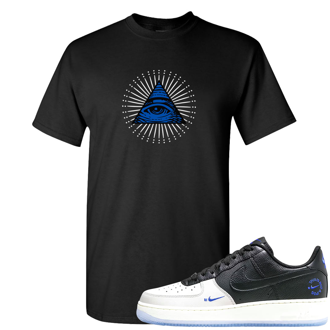 Tinaj Low AF 1s T Shirt | All Seeing Eye, Black
