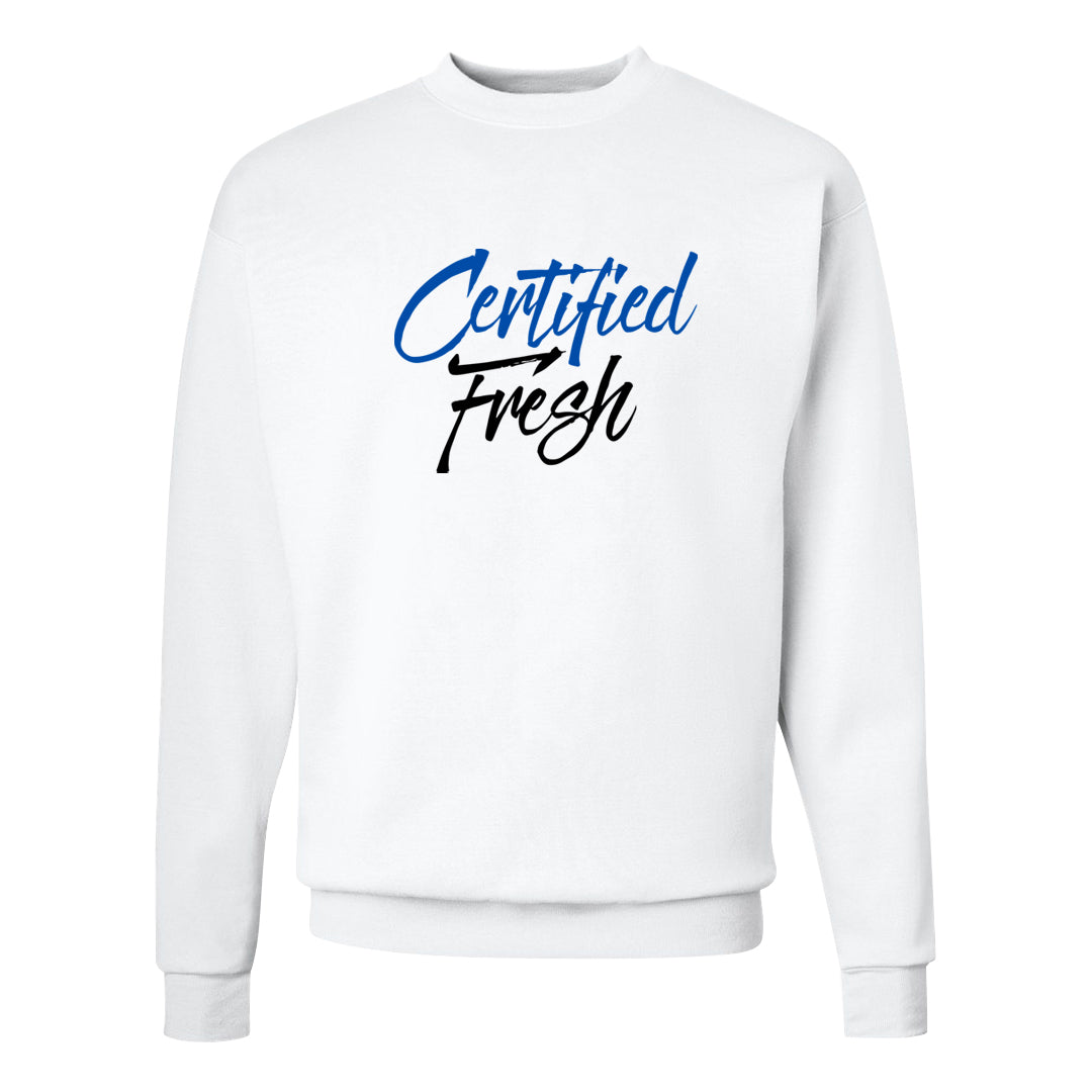 Tinaj Low AF 1s Crewneck Sweatshirt | Certified Fresh, White