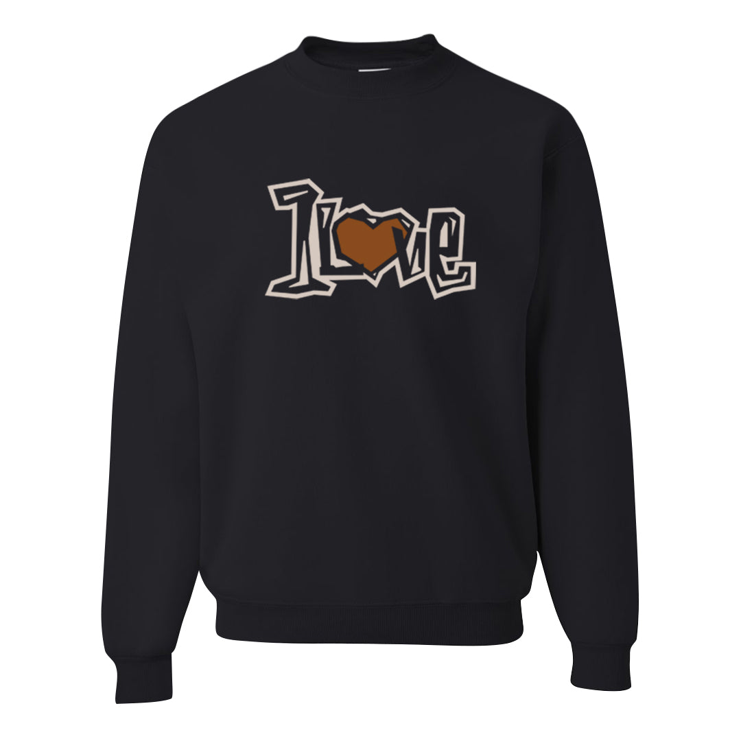 Tweed Low AF 1s Crewneck Sweatshirt | 1 Love, Black