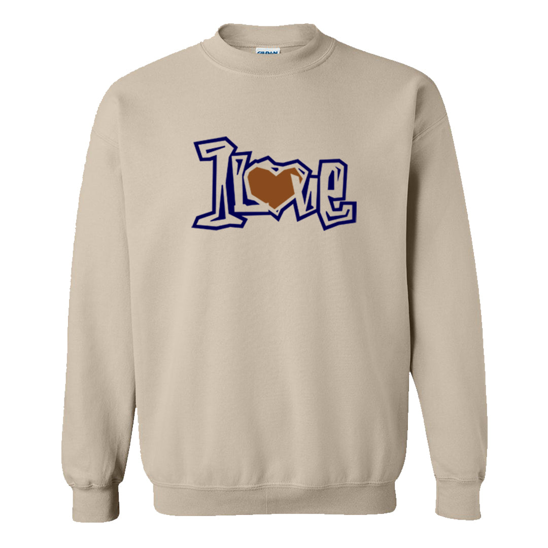 Tweed Low AF 1s Crewneck Sweatshirt | 1 Love, Sand