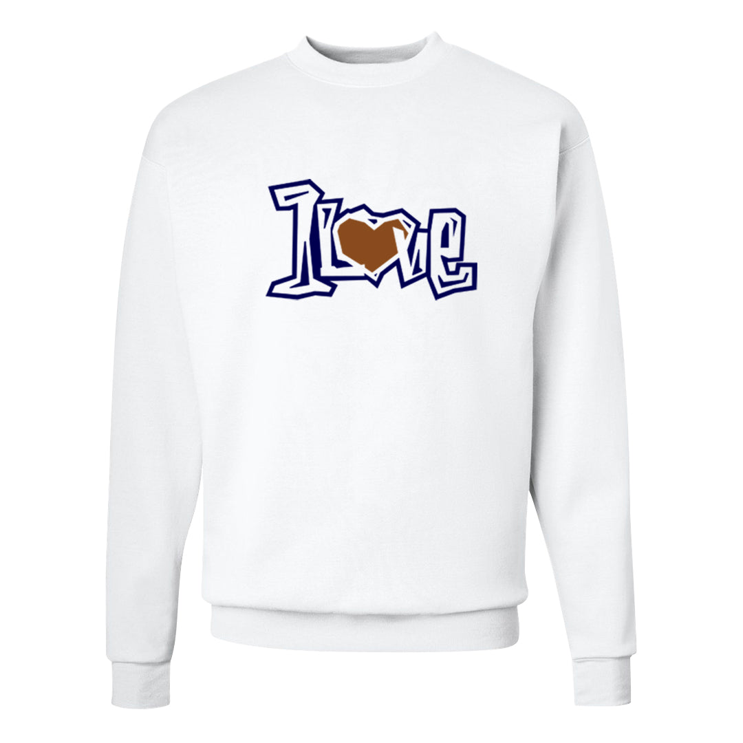 Tweed Low AF 1s Crewneck Sweatshirt | 1 Love, White