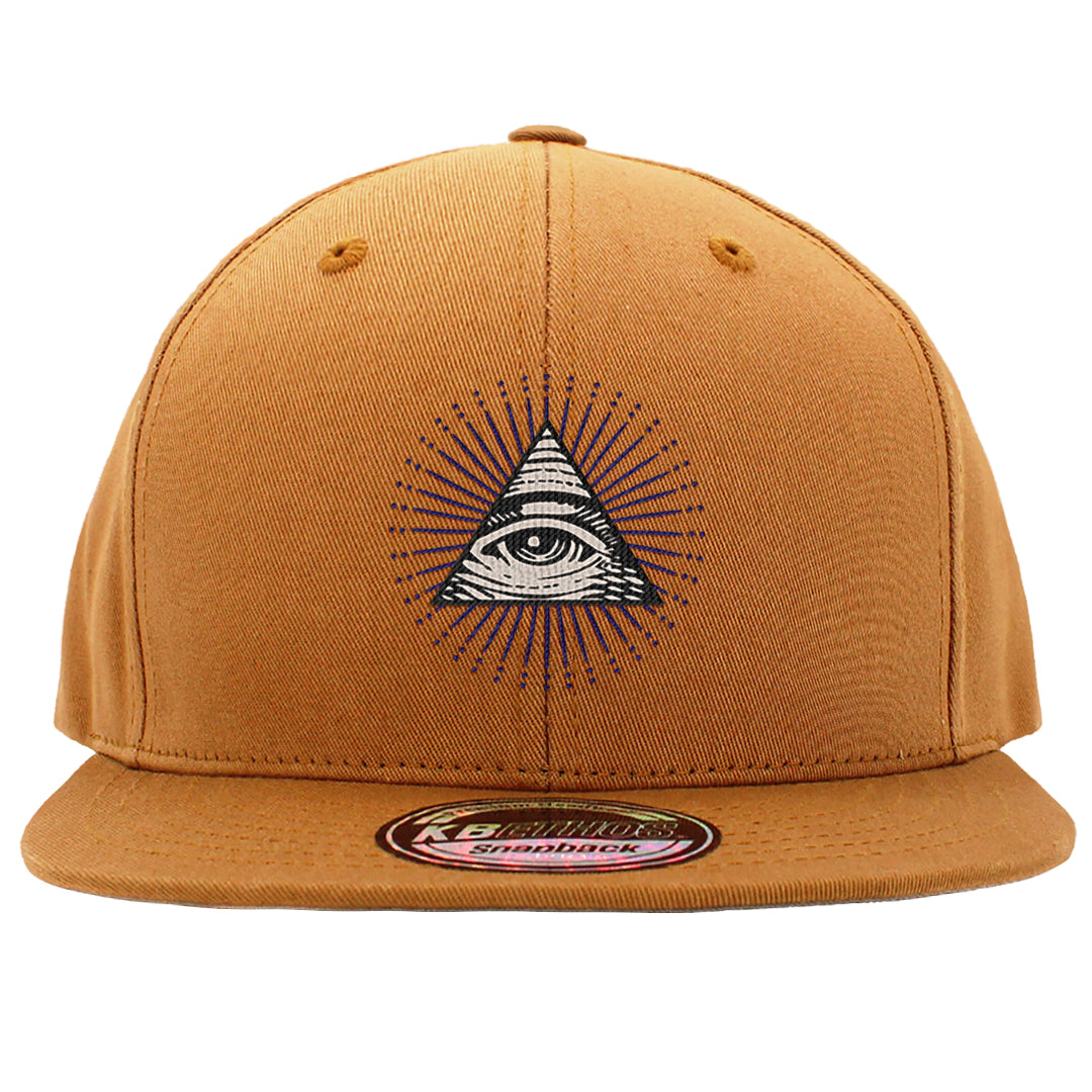 Tweed Low AF 1s Snapback Hat | All Seeing Eye, Timberland