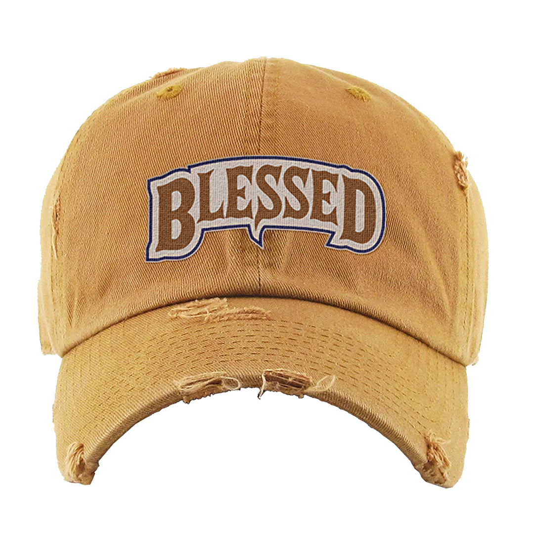 Tweed Low AF 1s Distressed Dad Hat | Blessed Arch, Timberland