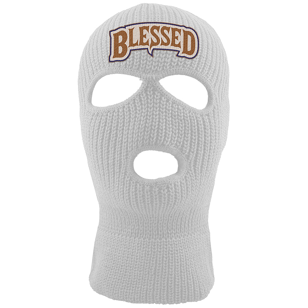 Tweed Low AF 1s Ski Mask | Blessed Arch, White