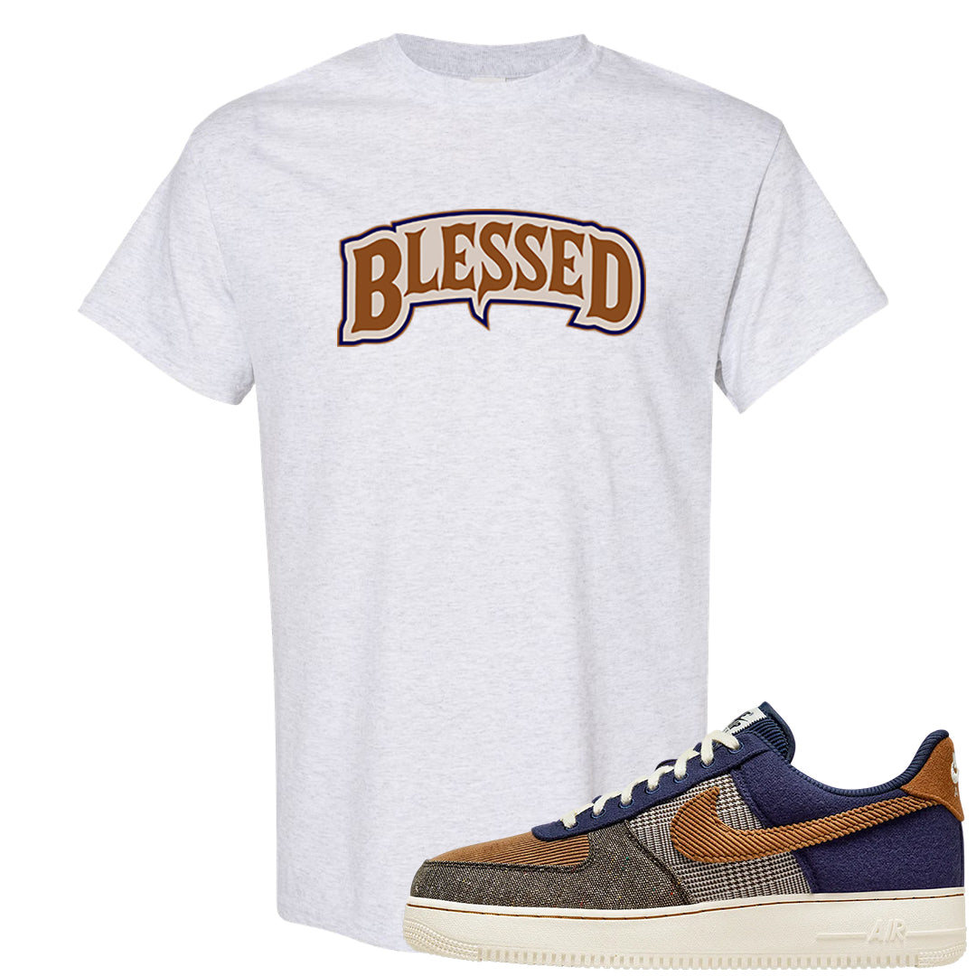Tweed Low AF 1s T Shirt | Blessed Arch, Ash