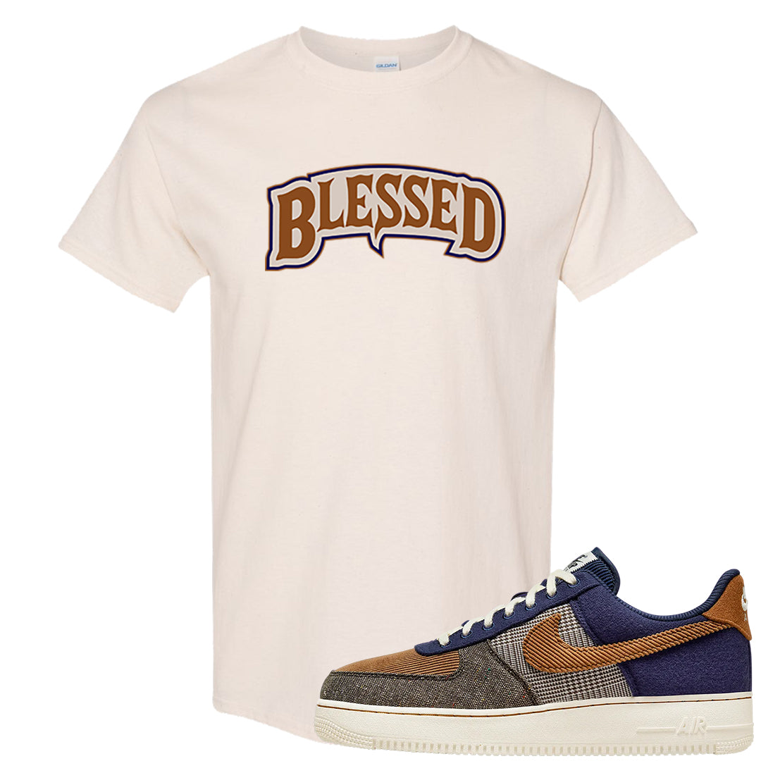 Tweed Low AF 1s T Shirt | Blessed Arch, Natural