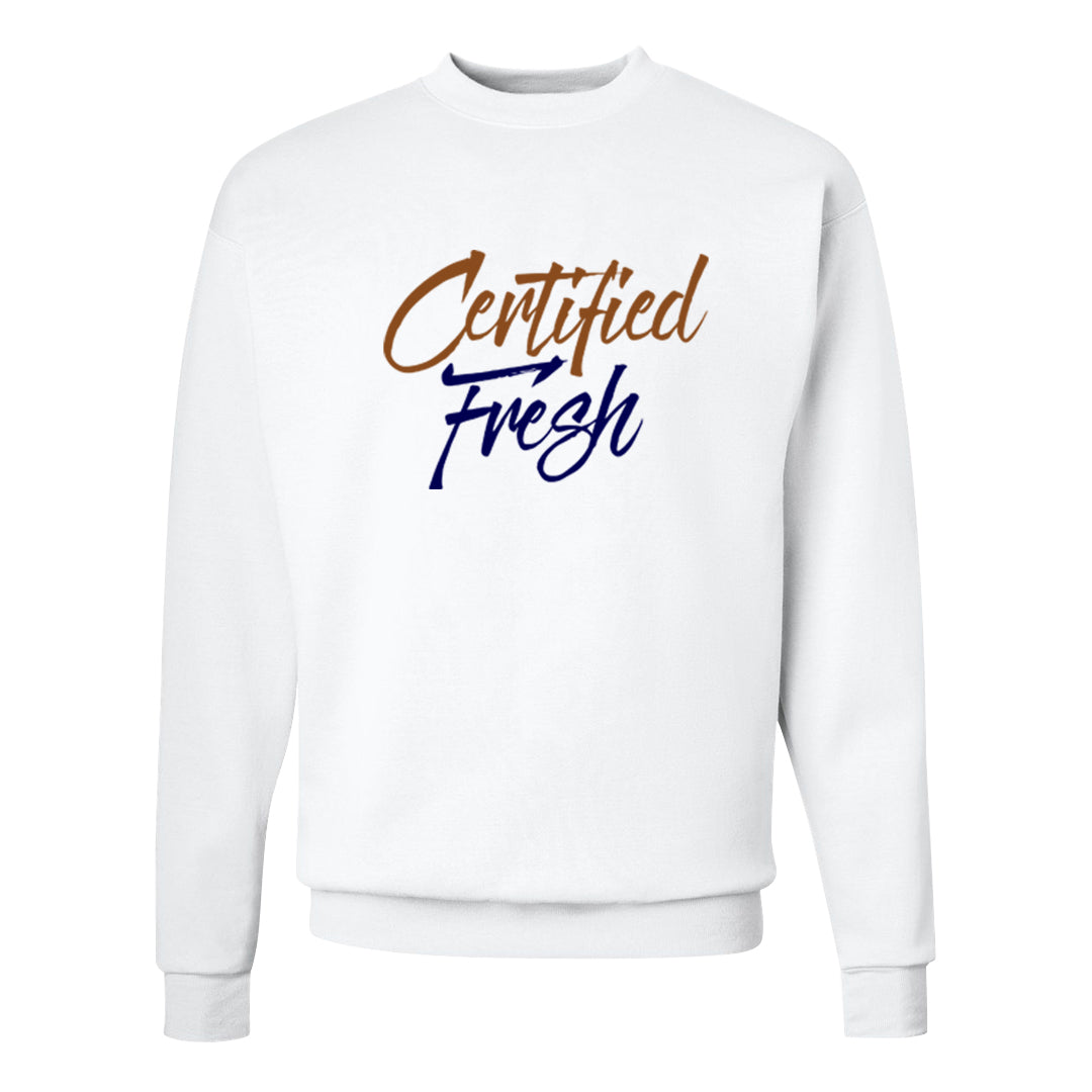 Tweed Low AF 1s Crewneck Sweatshirt | Certified Fresh, White