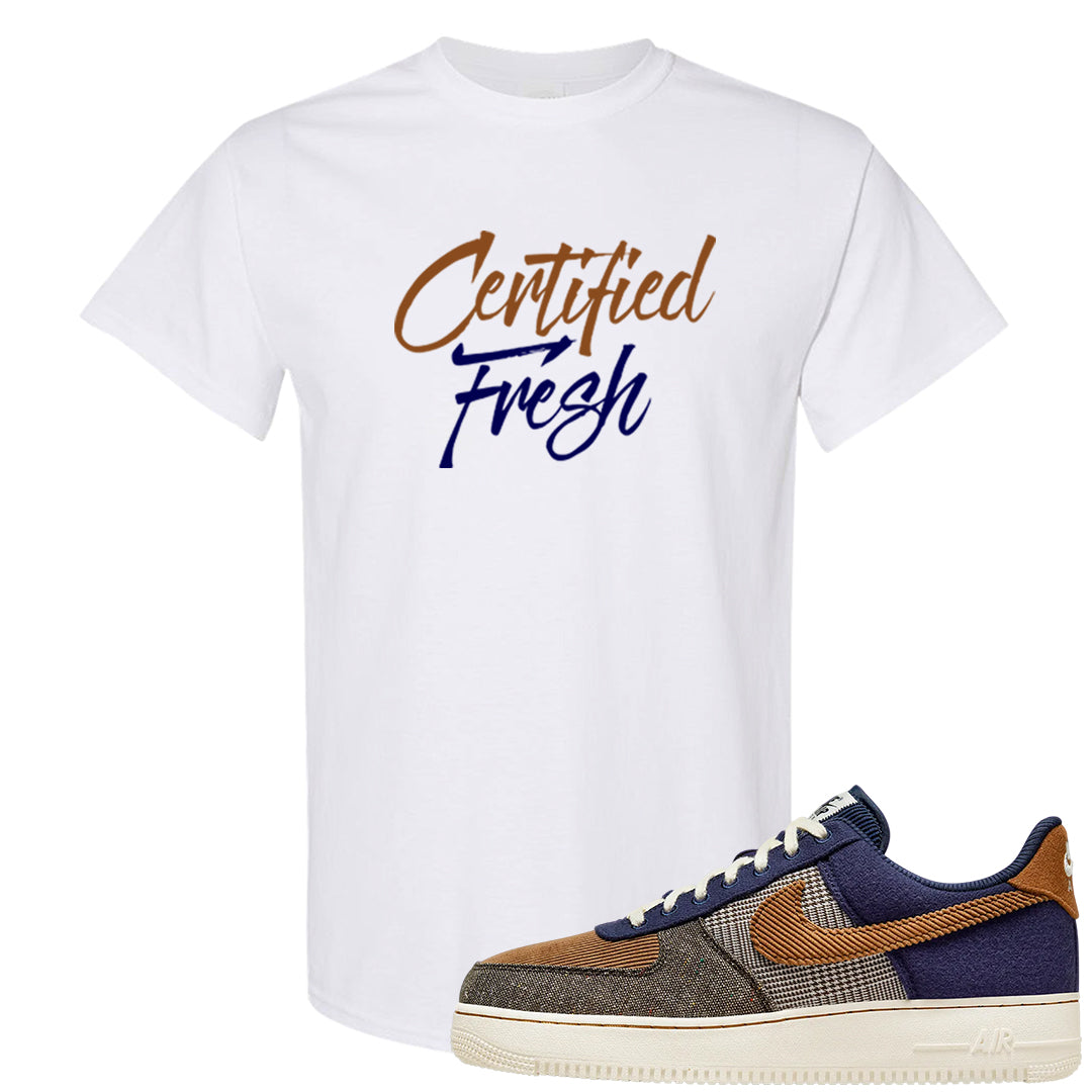 Tweed Low AF 1s T Shirt | Certified Fresh, White
