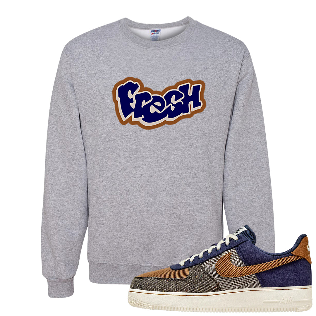 Tweed Low AF 1s Crewneck Sweatshirt | Fresh, Ash