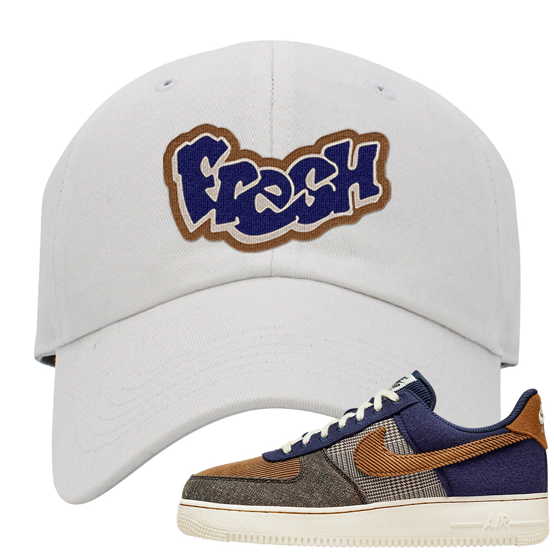 Tweed Low AF 1s Dad Hat | Fresh, White