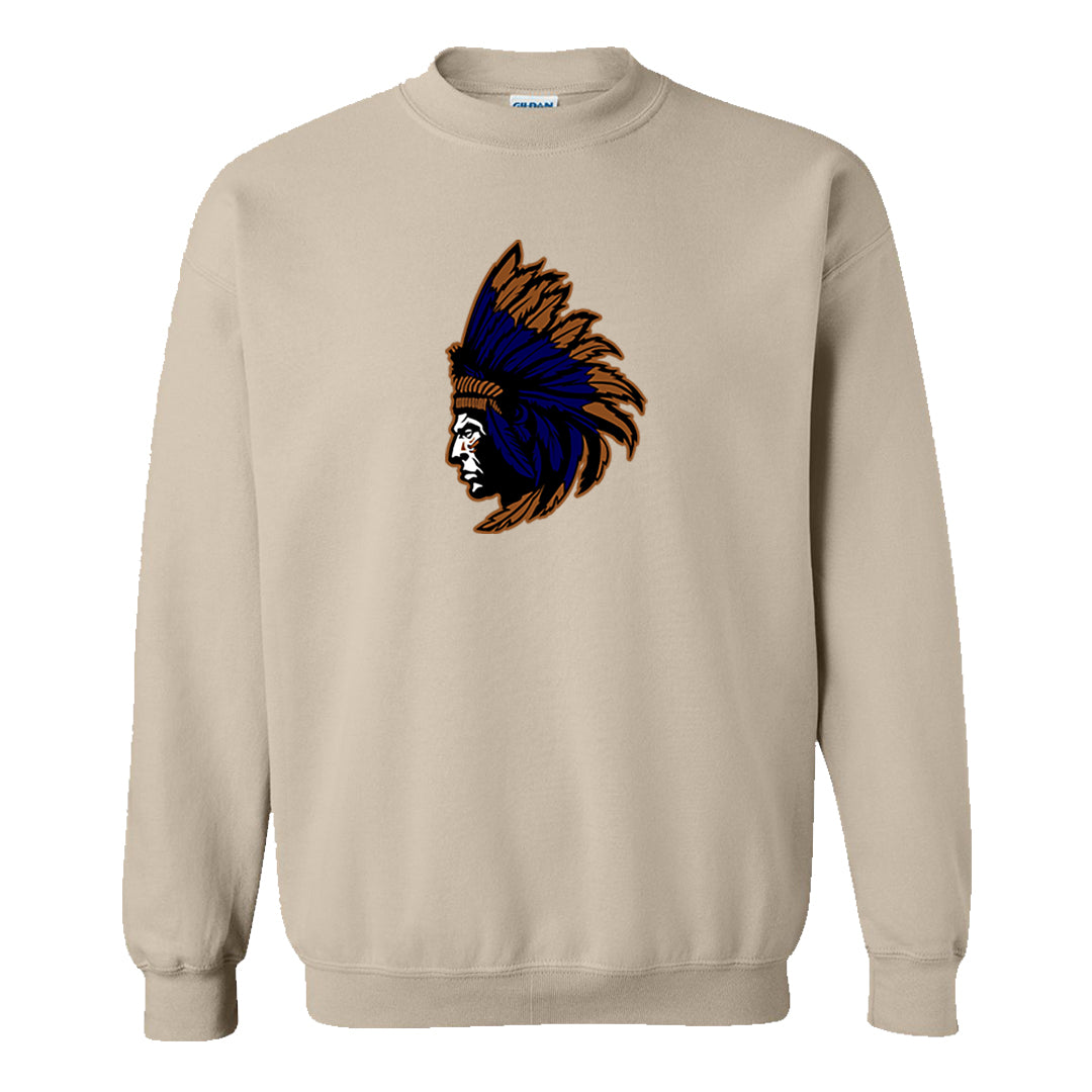 Tweed Low AF 1s Crewneck Sweatshirt | Indian Chief, Sand