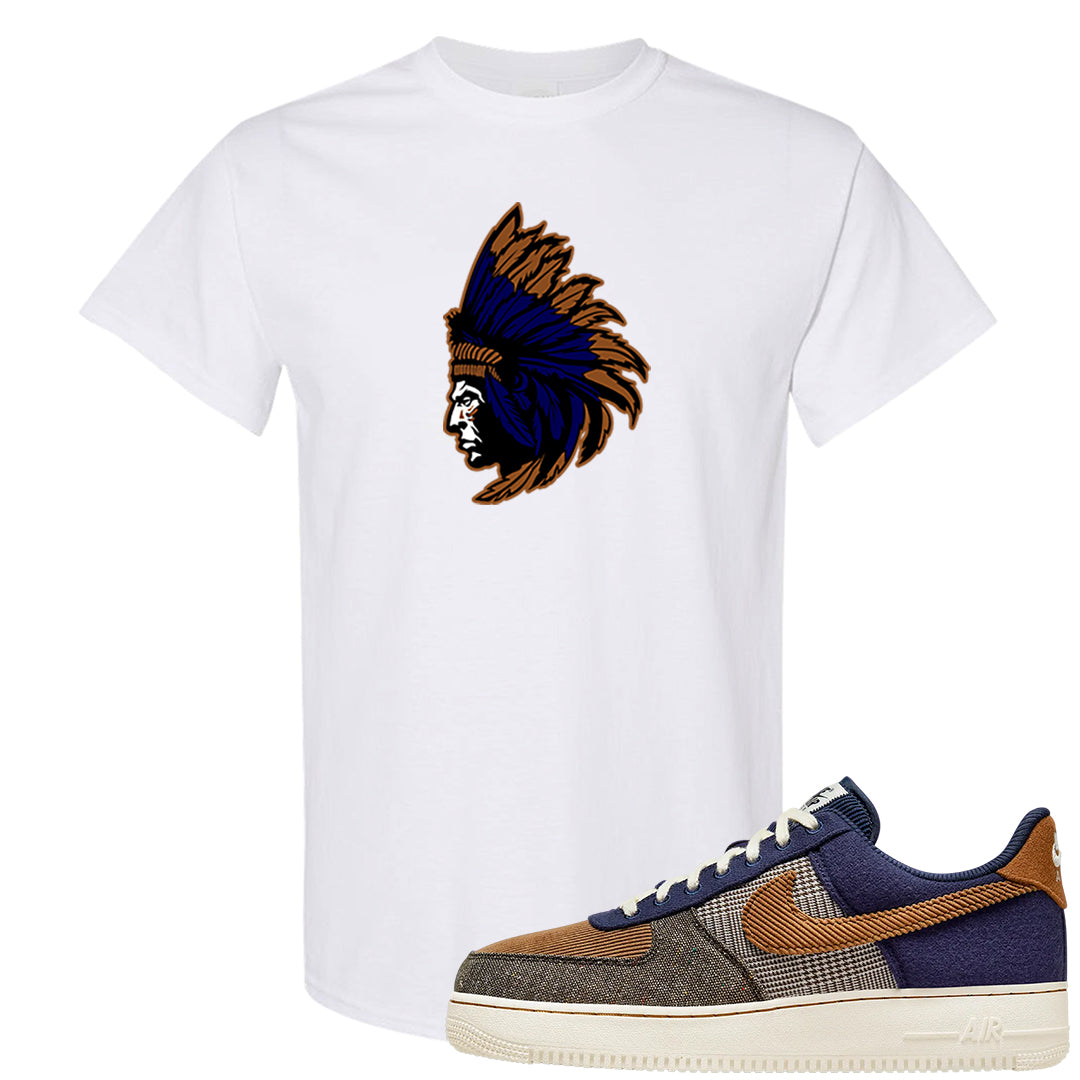 Tweed Low AF 1s T Shirt | Indian Chief, White