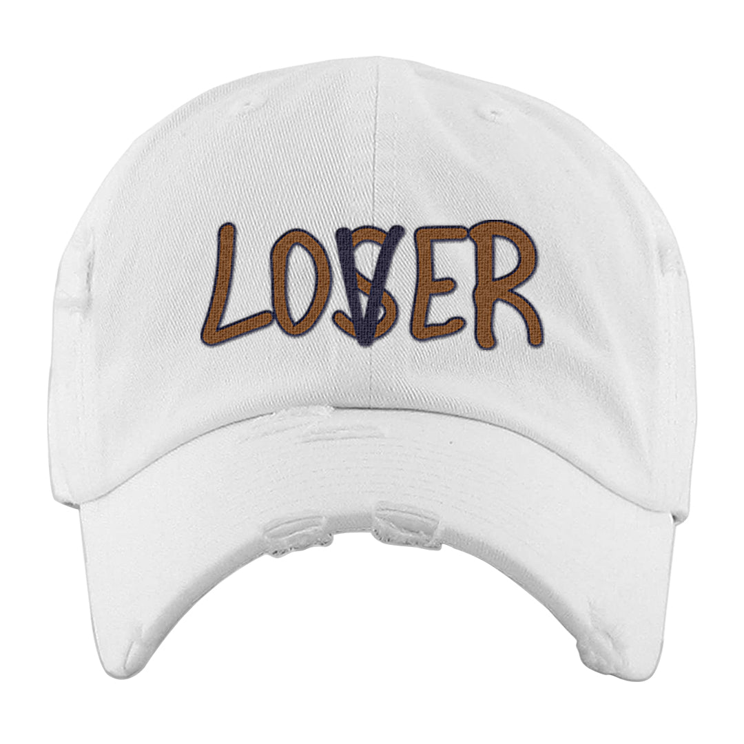 Tweed Low AF 1s Distressed Dad Hat | Lover, White